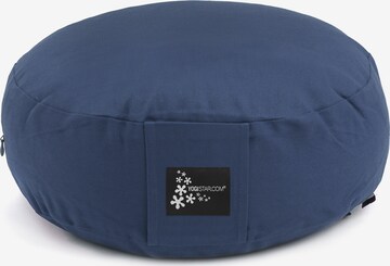 YOGISTAR.COM Pillow in Blue: front