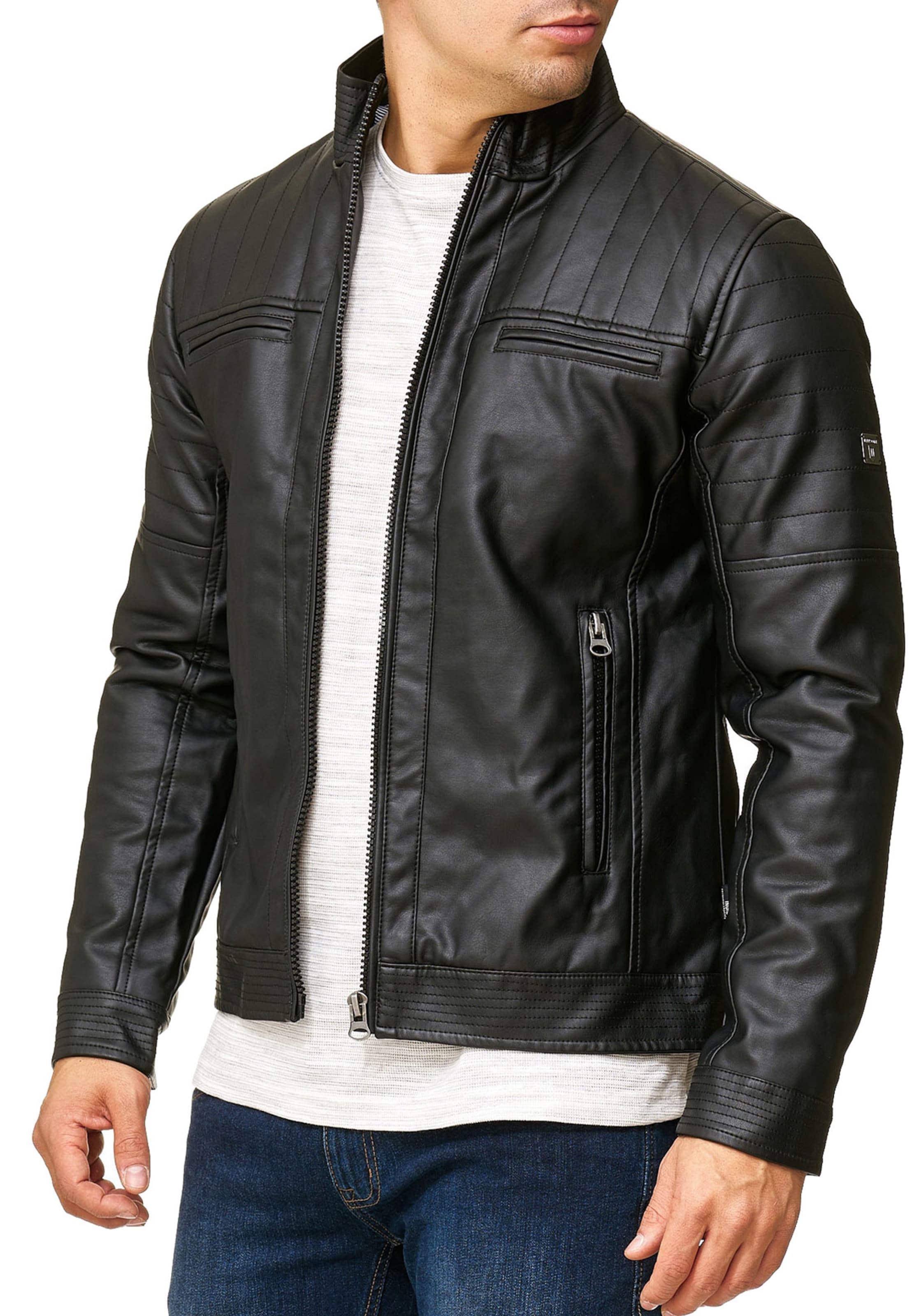 INDICODE JEANS Tussenjas ' Brook ' in Zwart: voorkant