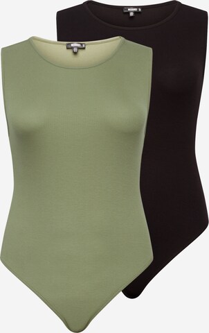 Missguided Plus Shirt body in Groen: voorkant