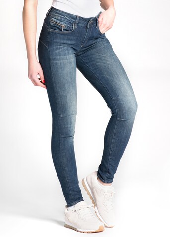 Miracle of Denim Skinny Jeans 'Eva' in Blue: front