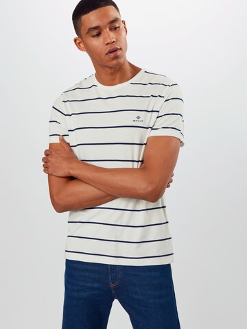 GANT T-Shirt 'Breton' in Weiß: predná strana