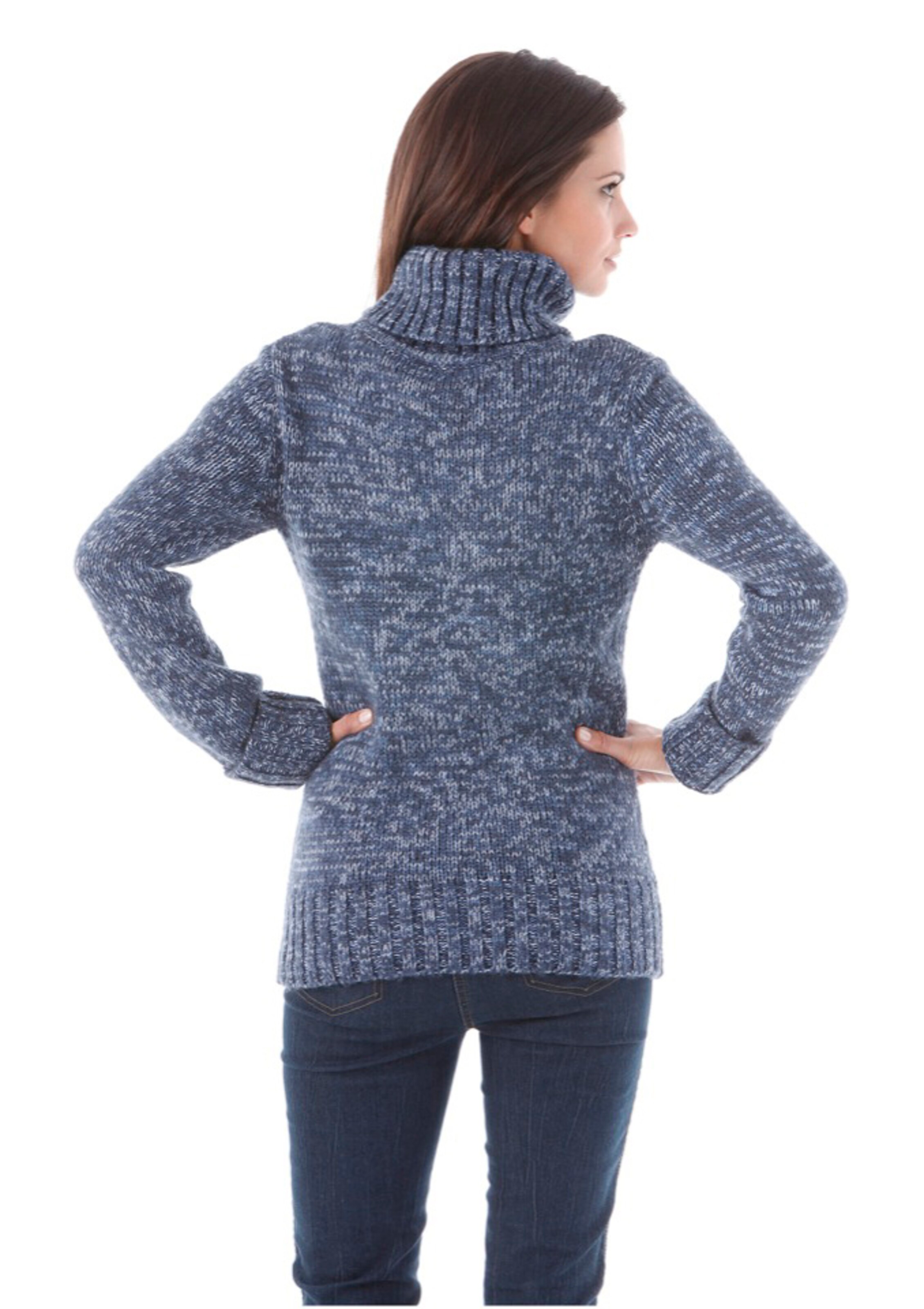 Aniston CASUAL Rollkragenpullover in Blau