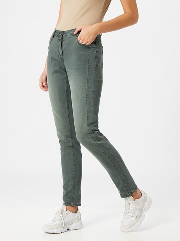 CECIL Slimfit Jeans i grøn: forside