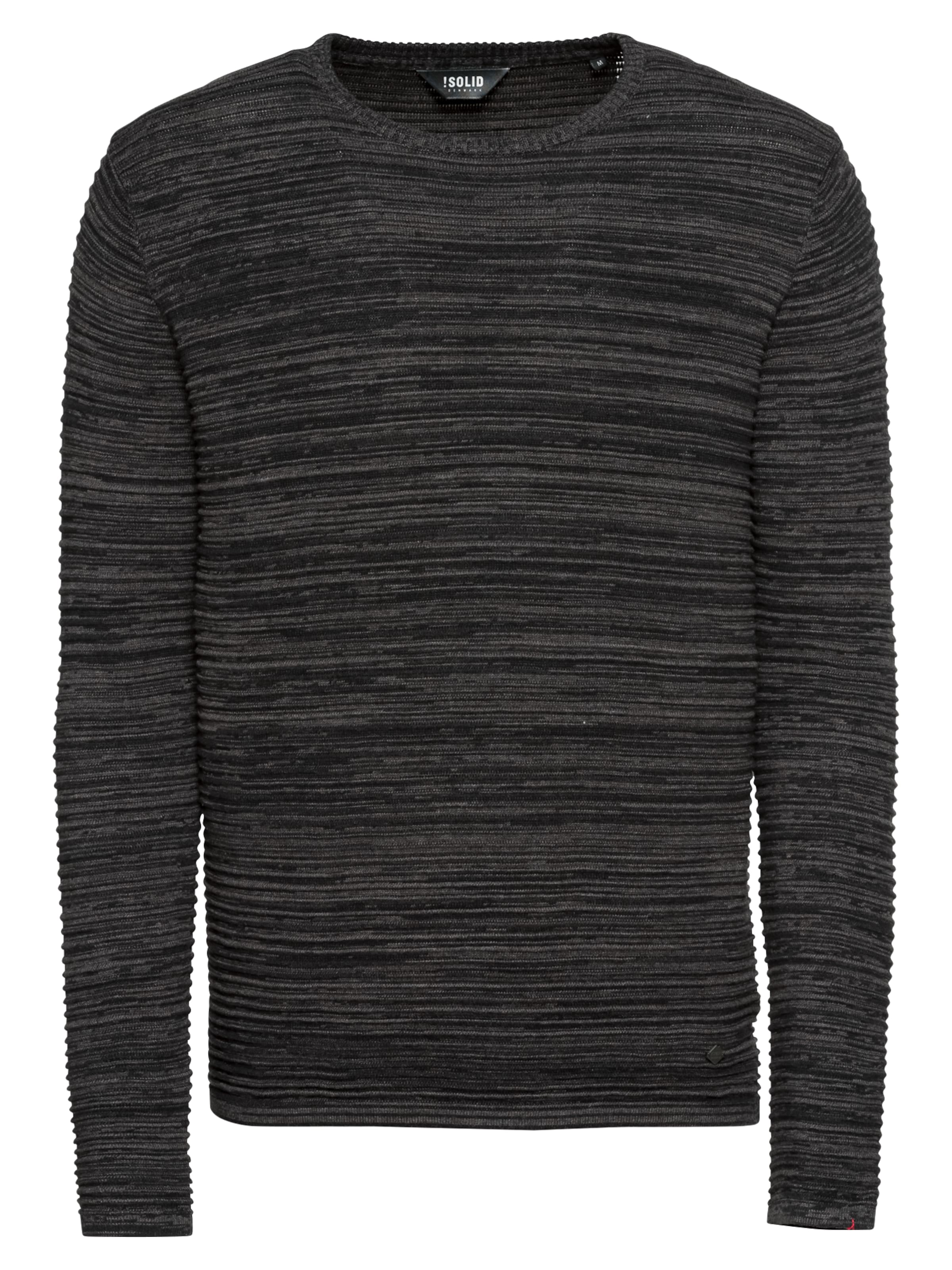 !Solid Trui &#x27;Struan&#x27; in Grijs: voorkant