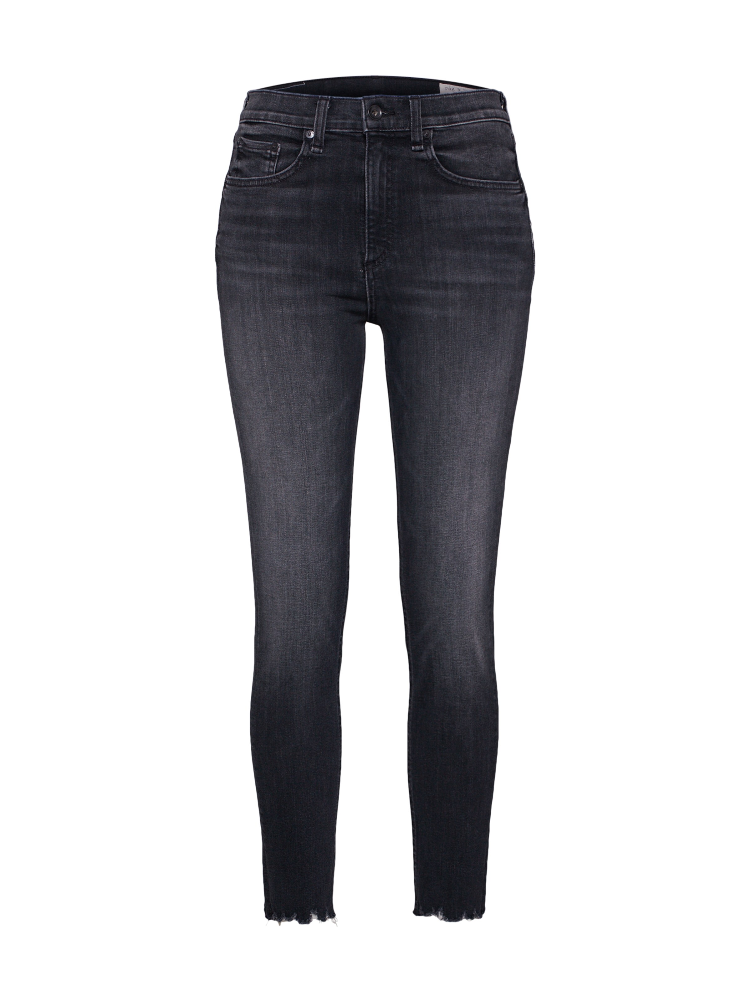 rag & bone - Jeans 'Highrise Ankle Skinny' in de kleur Blauw denim