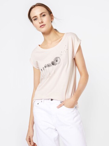 Iriedaily - Camiseta 'Evolution' en rosa: frente