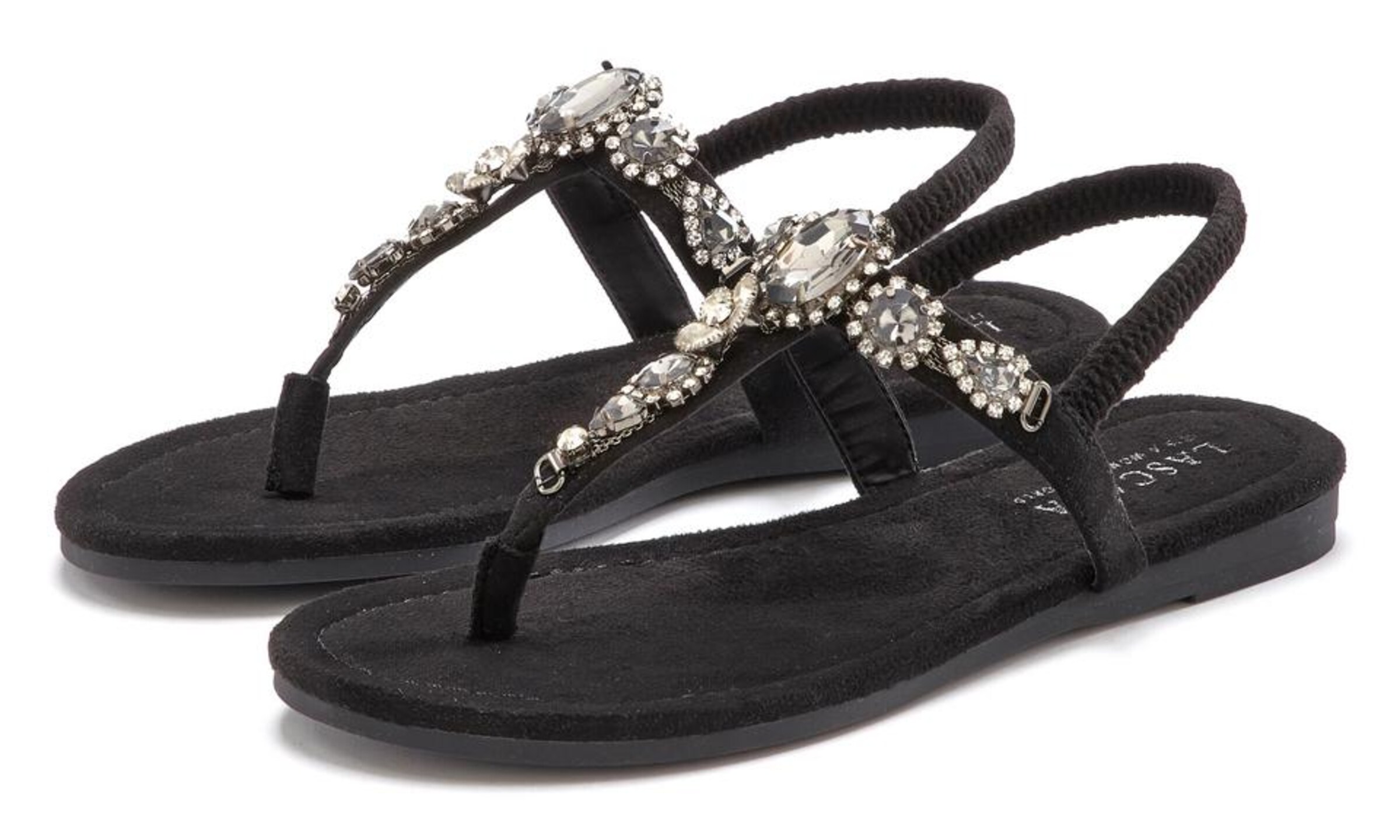 LASCANA T-bar sandals in Black
