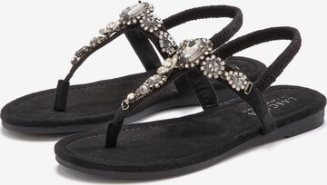 LASCANA T-bar sandals in Black