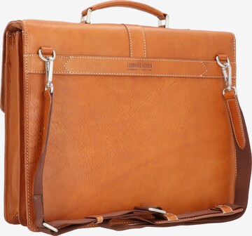 LEONHARD HEYDEN Document Bag 'Bergamo' in Brown