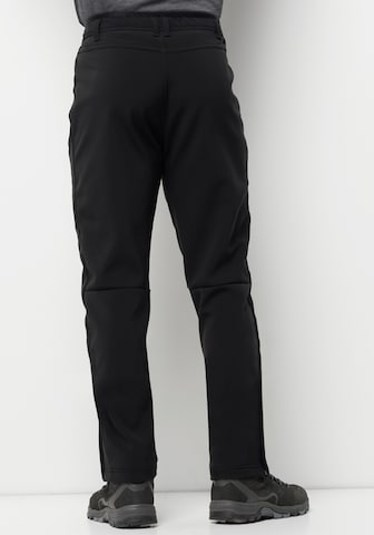 JACK WOLFSKIN Regular Workout Pants 'Zenon' in Black