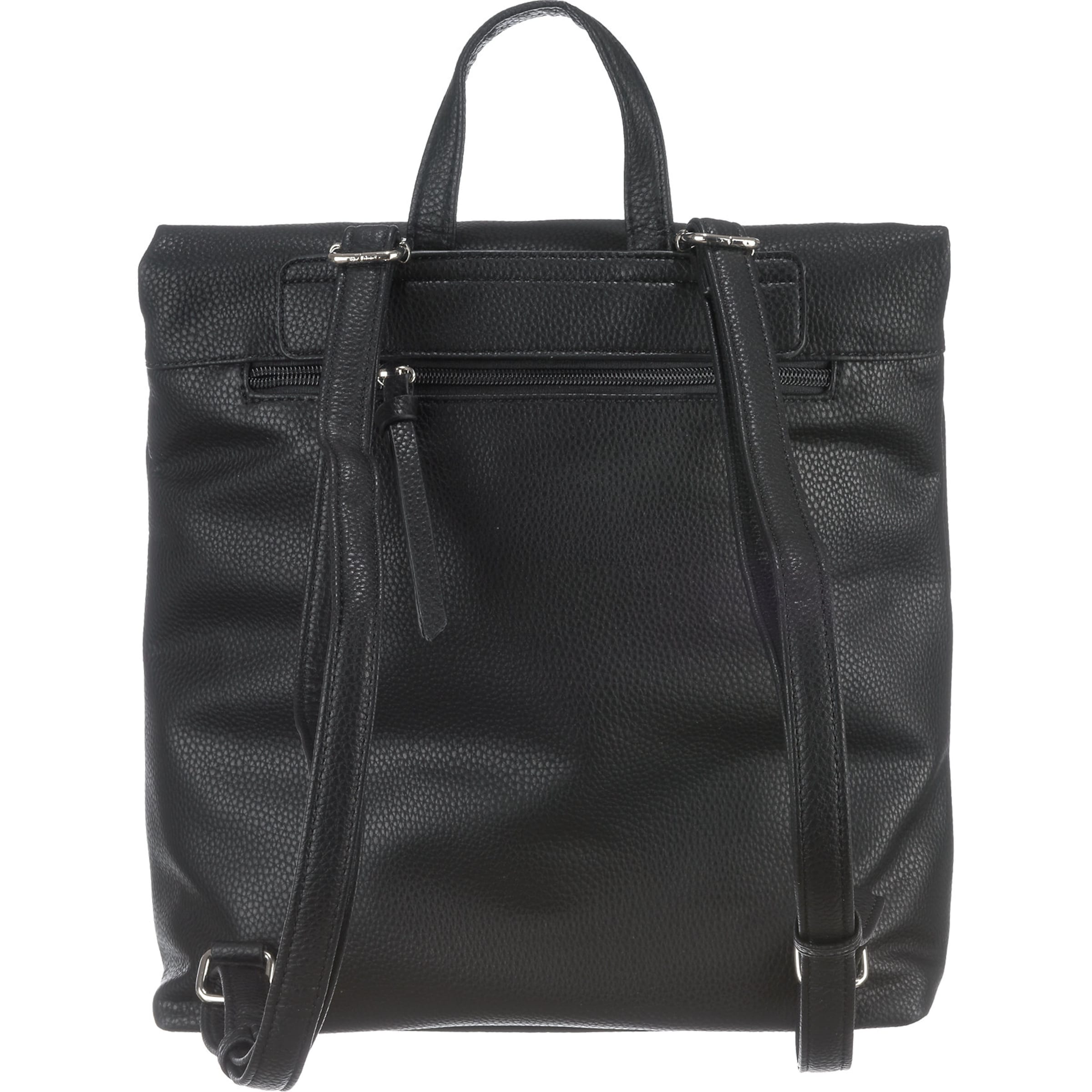 TOM TAILOR Rugzak 'Tinna' in Zwart