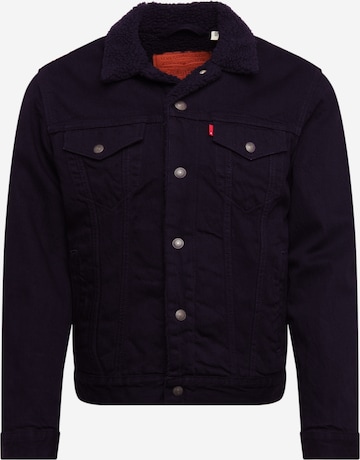 LEVI'S Between-season jacket 'TYPE 3 SHERPA TRUCKER' in Black: front