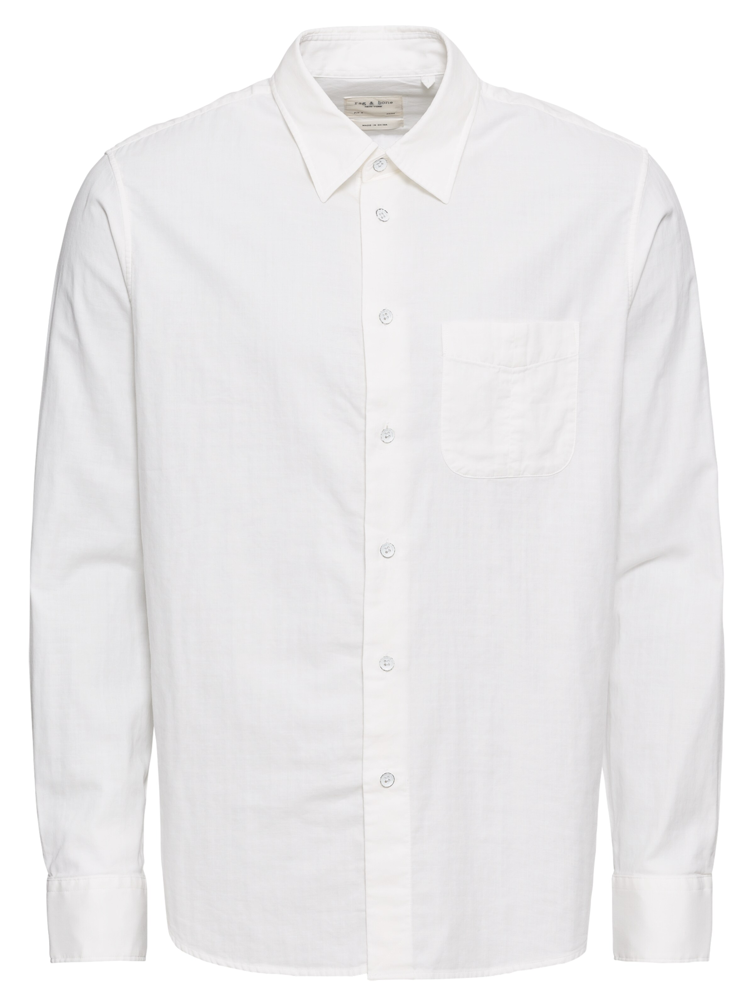 rag & bone - Overhemd 'R&B STANDARD ISSUE' in de kleur Wit