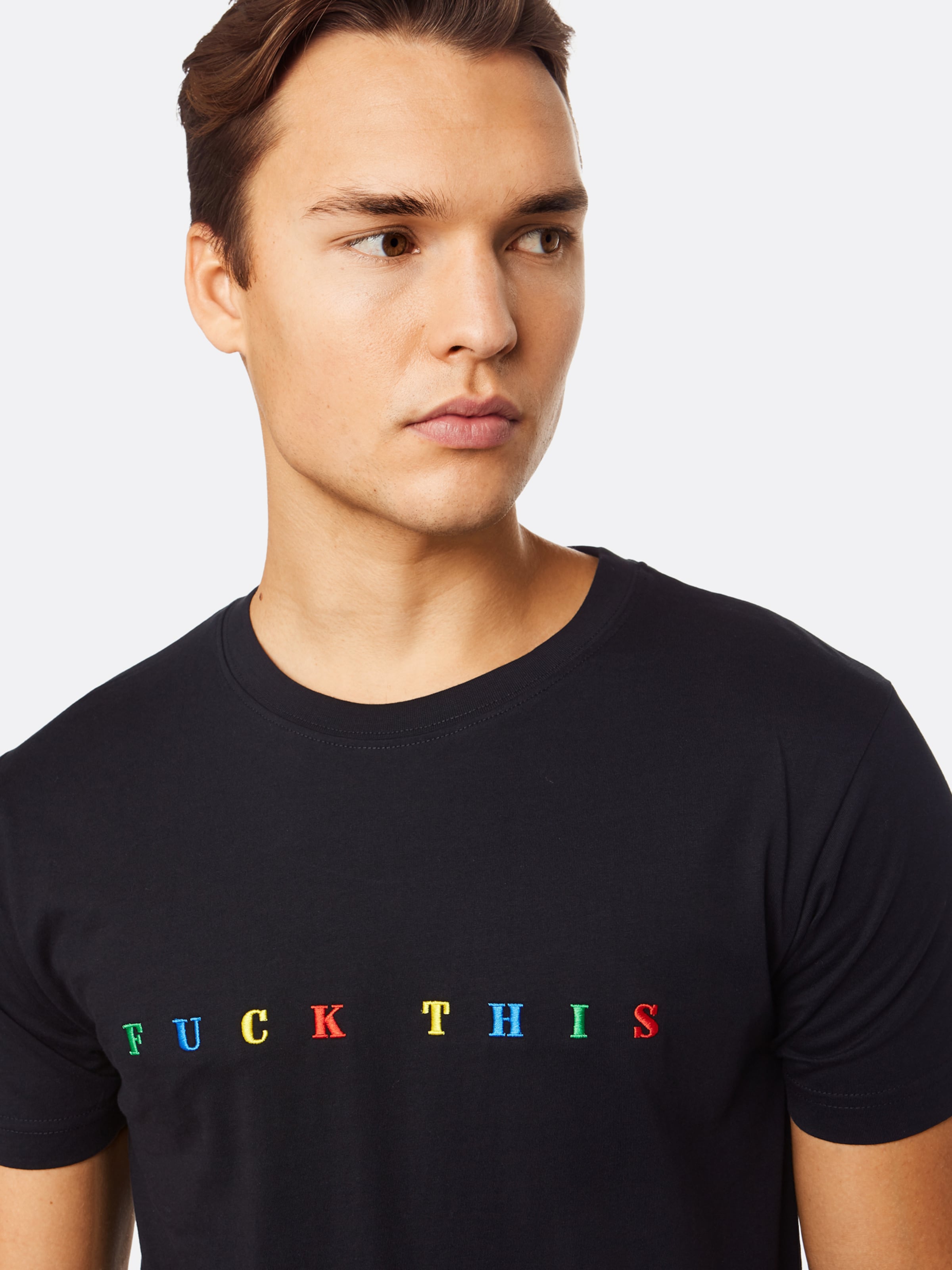 Mister Tee Tricou 'Fuck This' pe Negru | ABOUT YOU