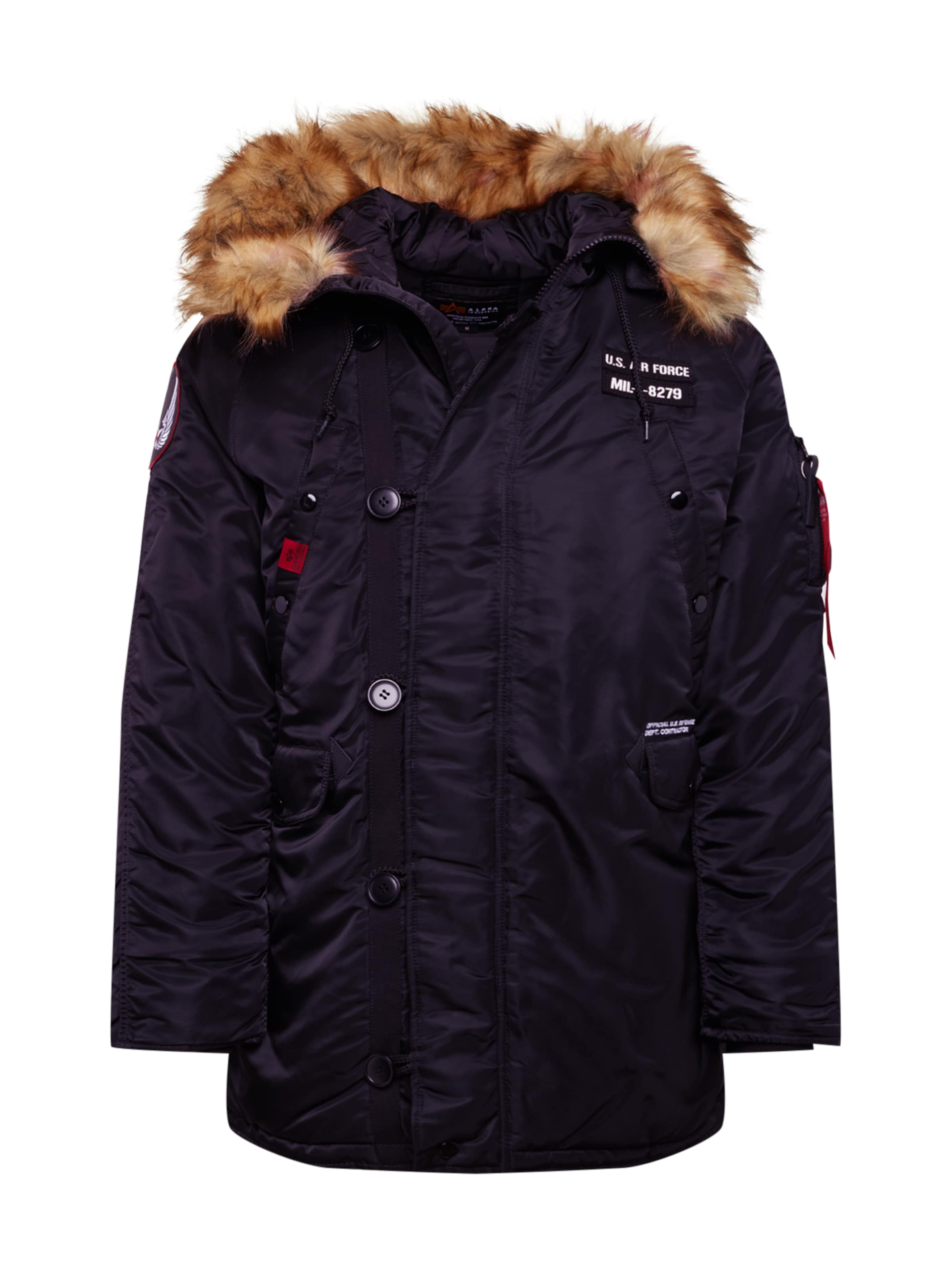 sL5iW Uomo ALPHA INDUSTRIES Giacca invernale Airborne in Nero 