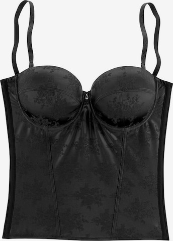 LASCANA Corsage in Black: front
