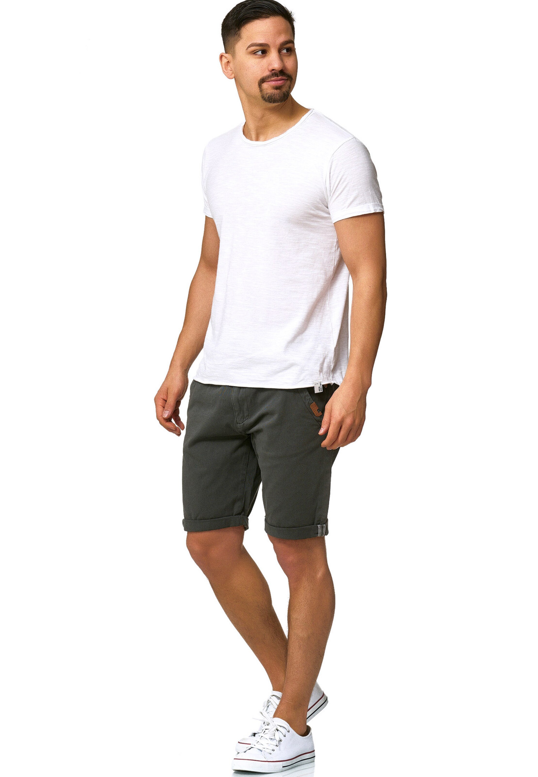 INDICODE JEANS Regular Pants 'Cuba' in Grey