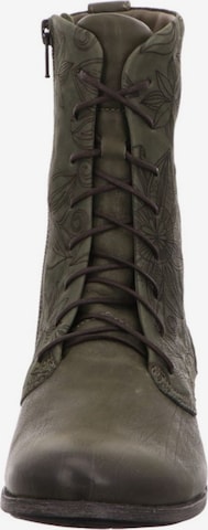 THINK! Lace-Up Ankle Boots in Green