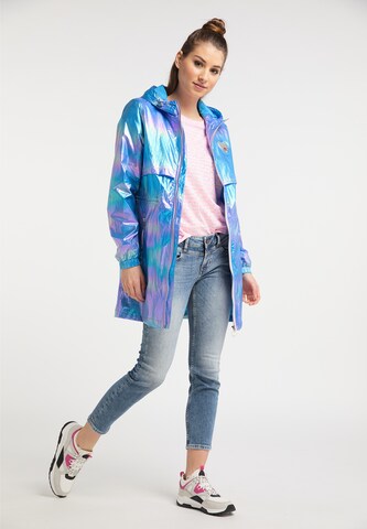 MYMO Between-seasons parka in Blue: front