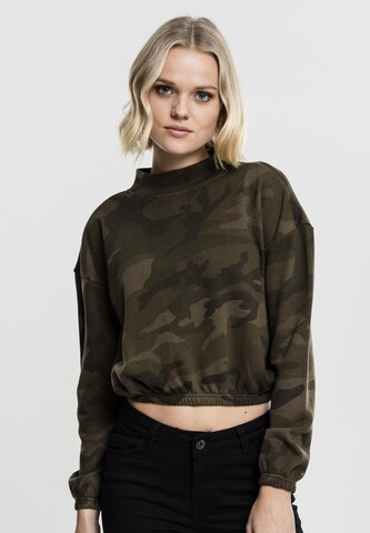 Urban Classics Sweatshirt in Green: front