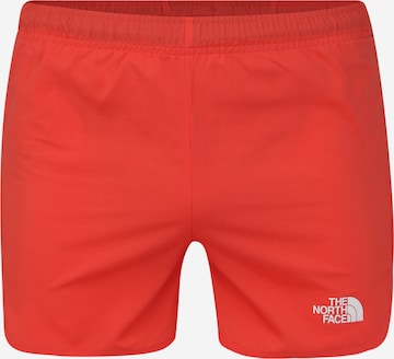 THE NORTH FACE Normální Sportovní kalhoty – červená: přední strana