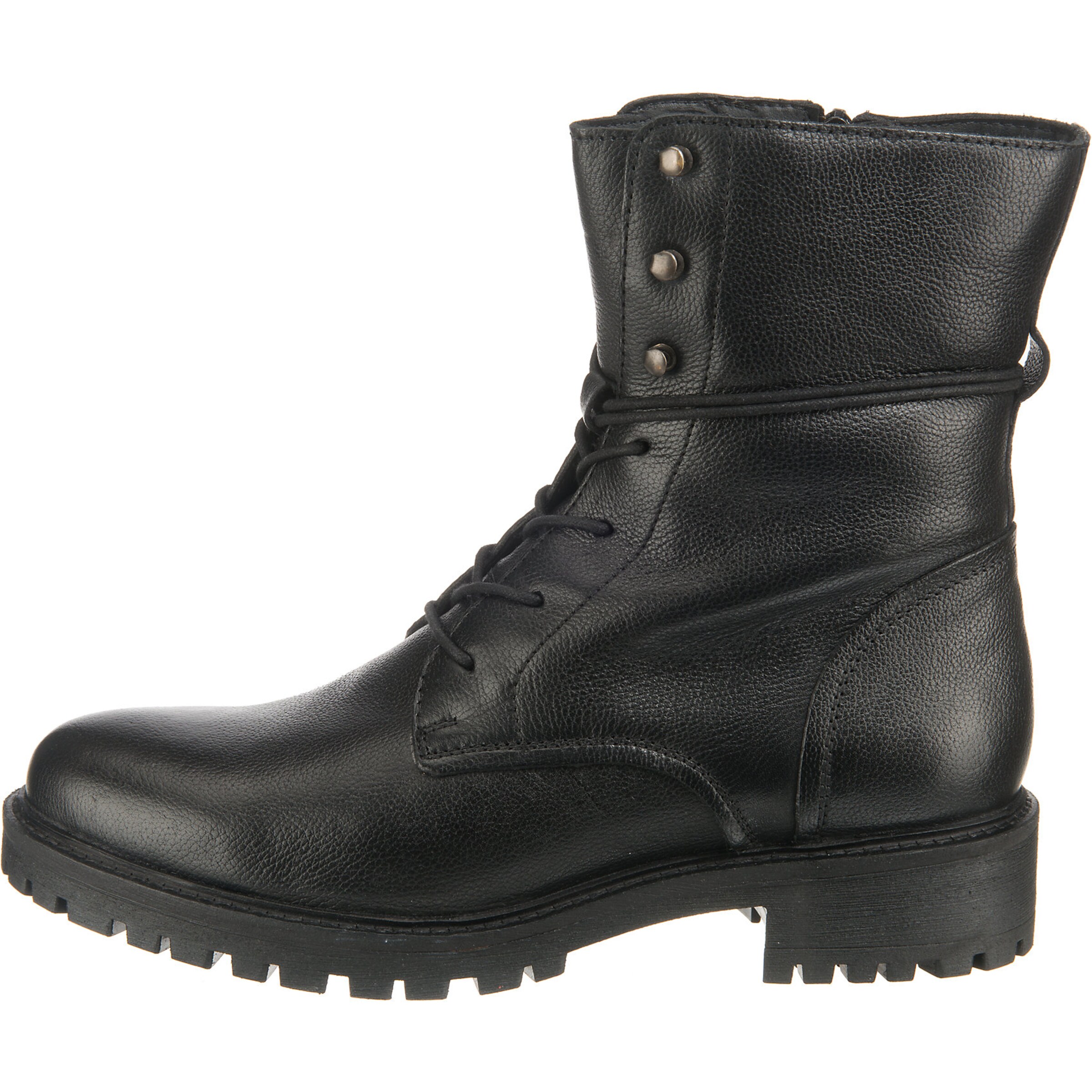GEOX Schnürstiefelette in Schwarz