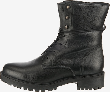 GEOX Schnürstiefelette in Schwarz