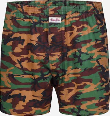 Sugar Pine Boxer shorts ' Camouflage ' in Brown: front