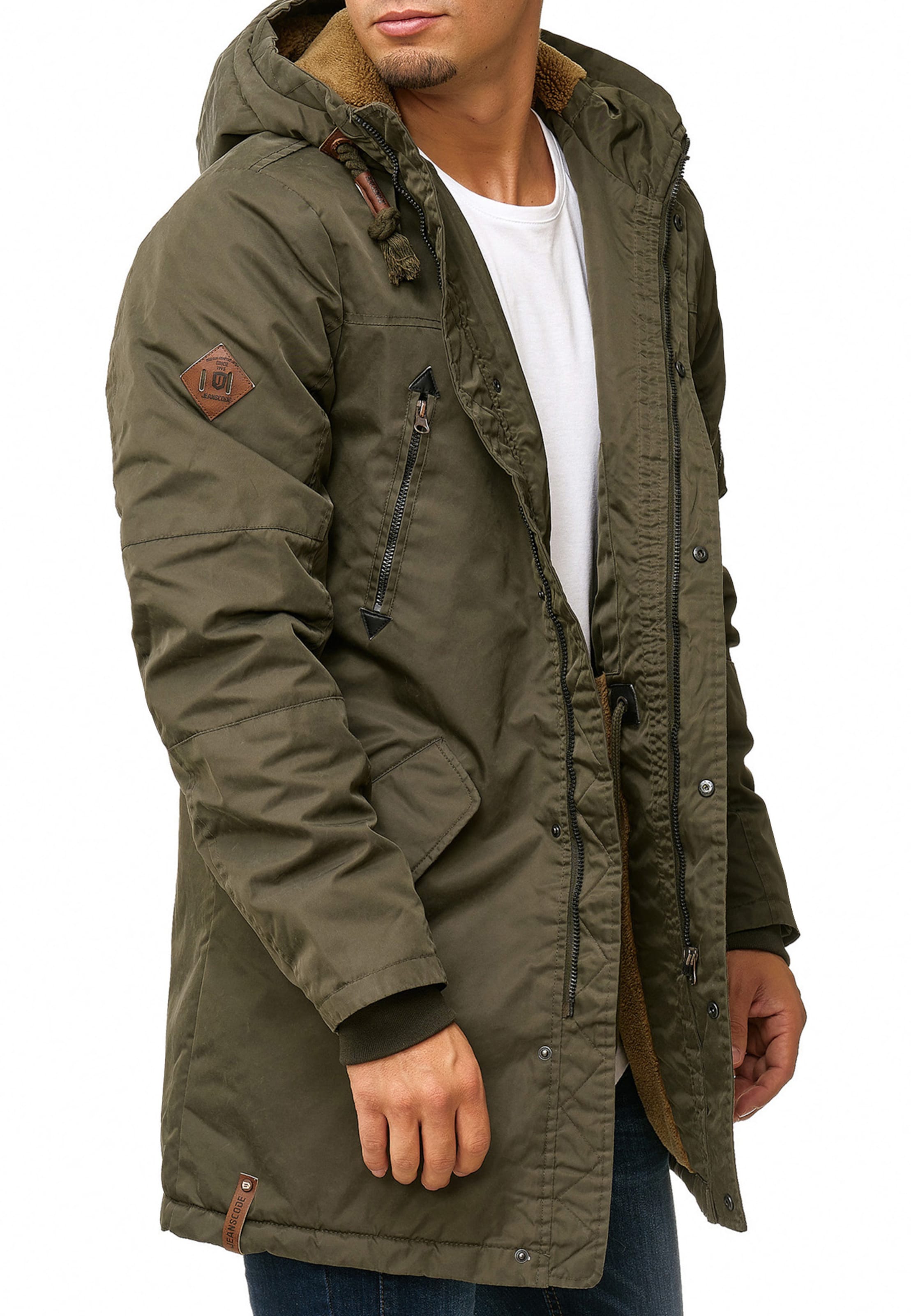 INDICODE JEANS Winter Parka 'Bardsley' in Green