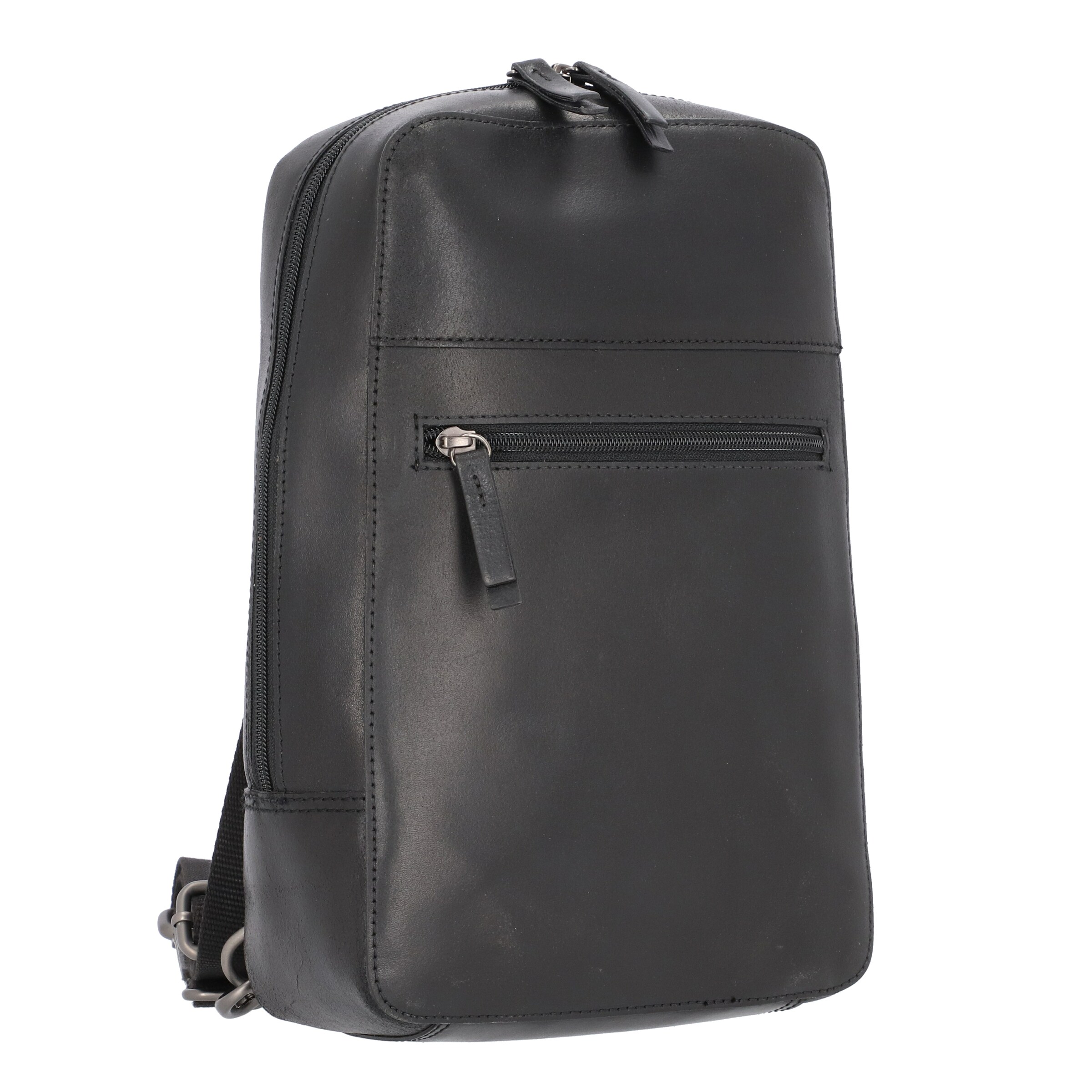 LEONHARD HEYDEN Schoudertas 'Dakota' in Zwart: voorkant