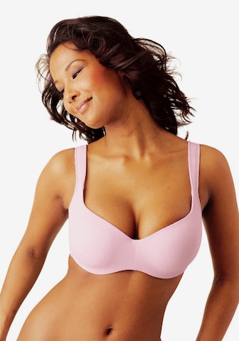 NUANCE T-shirt Bra in Pink: front