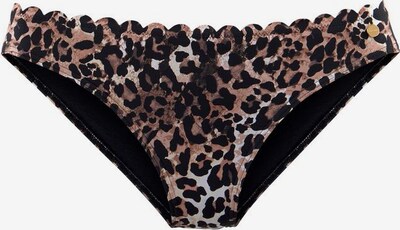 LASCANA Bikini Bottoms 'Lexa' in Brown / Light brown / Black, Item view