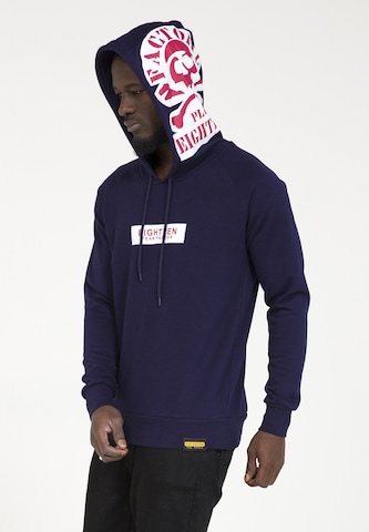 PLUS EIGHTEEN Sweatshirt in Blue: front