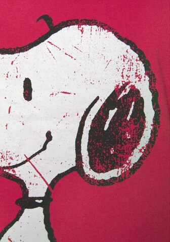 PEANUTS - Camiseta de noche en rojo