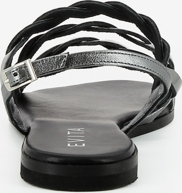 EVITA Strap Sandals 'OLIMPIA' in Silver