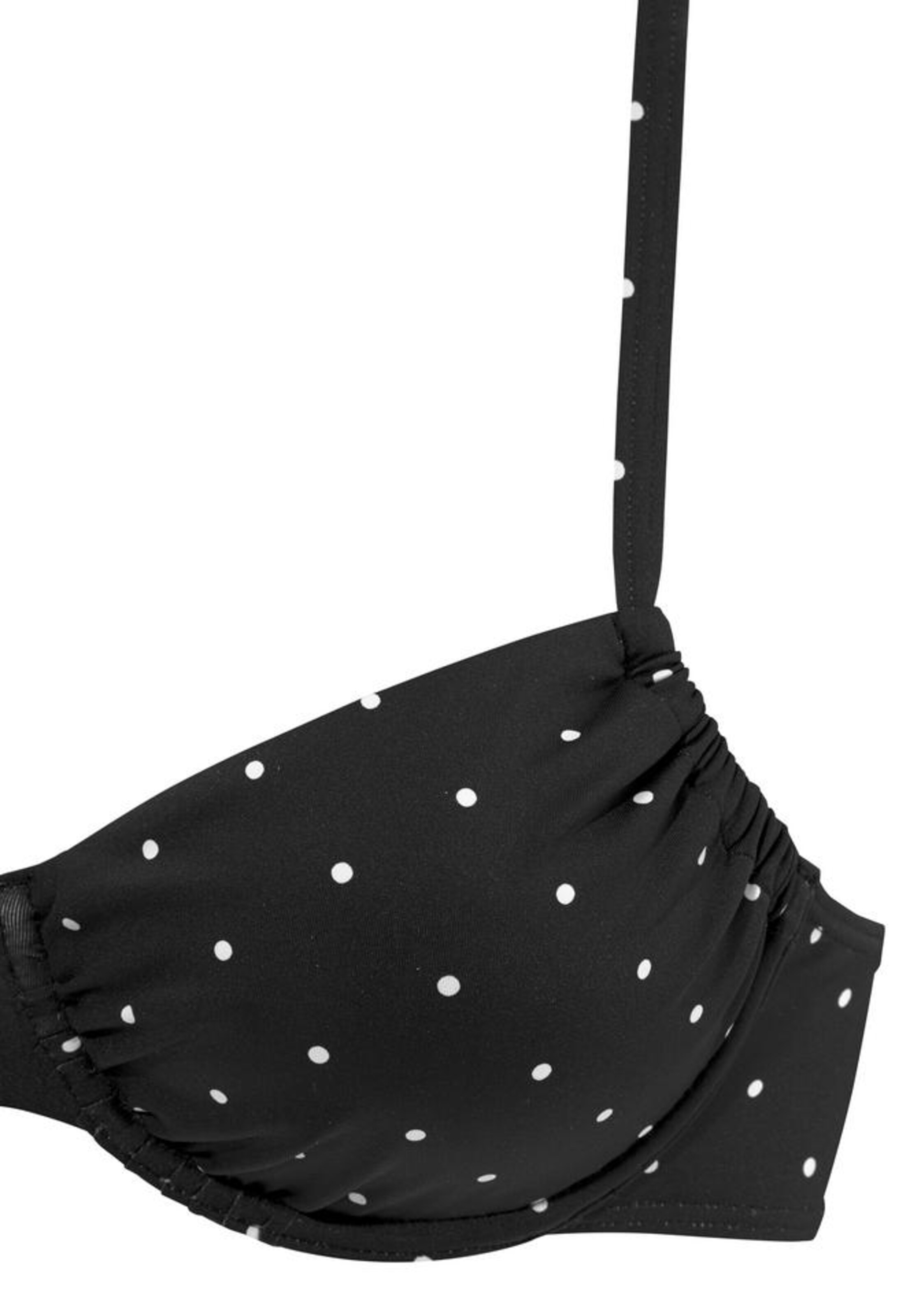 LASCANA Бюстгальтер под футболку Верх бикини в Черный