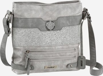 Rieker Crossbody Bag in Grey: front