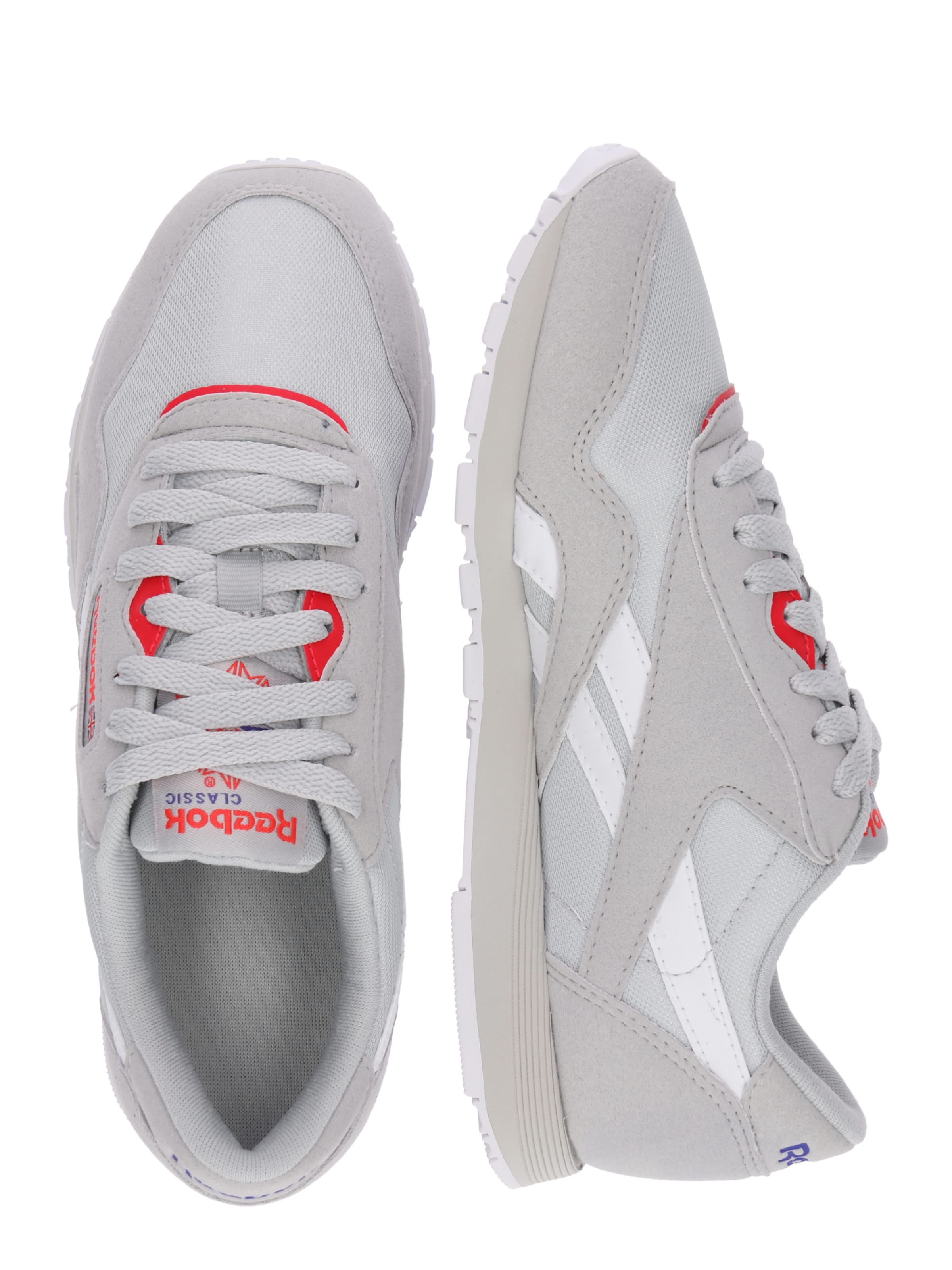 reebok classic nylon sneaker grau orange