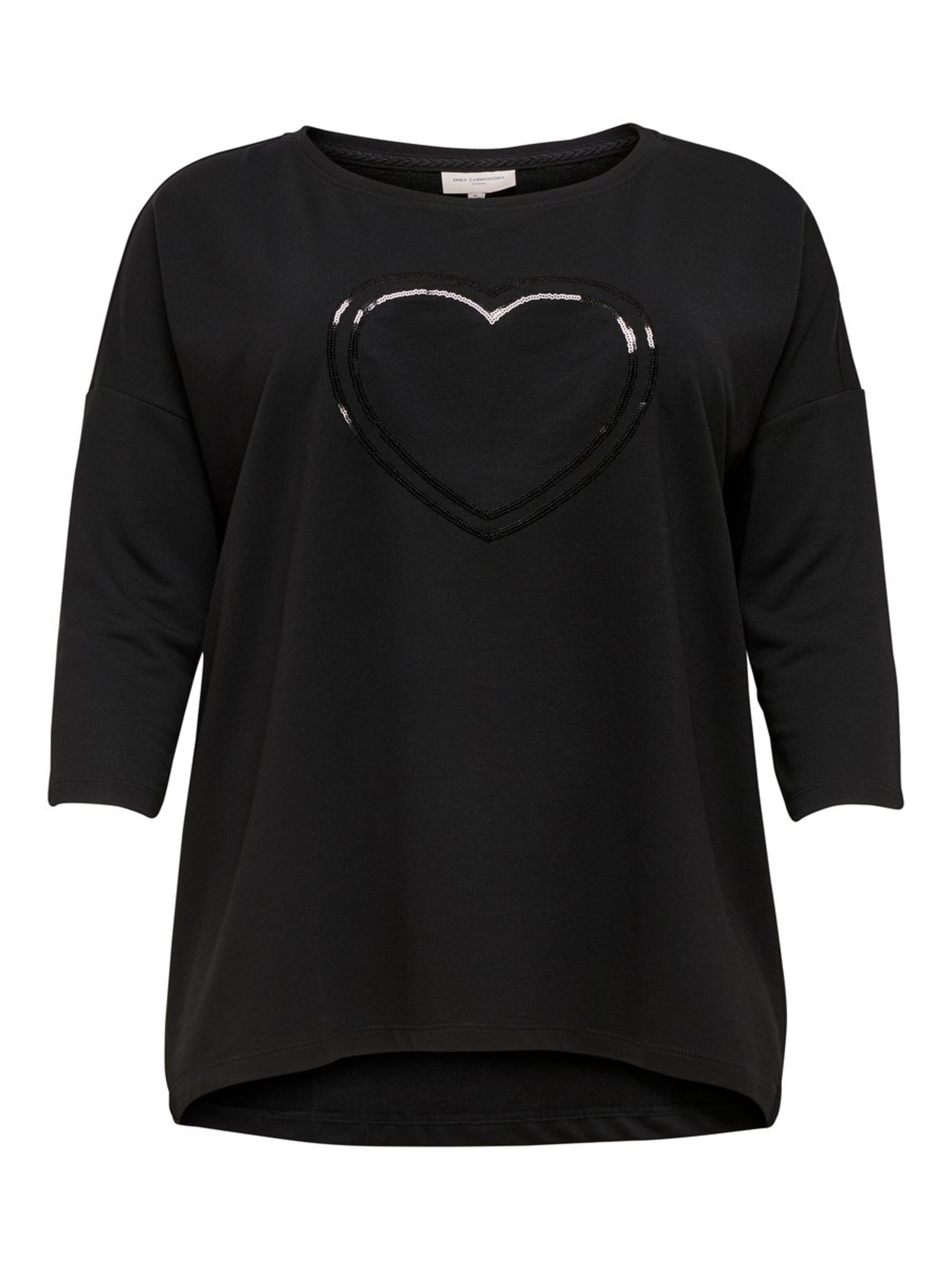 ONLY Carmakoma - Sweatshirt in de kleur Zwart