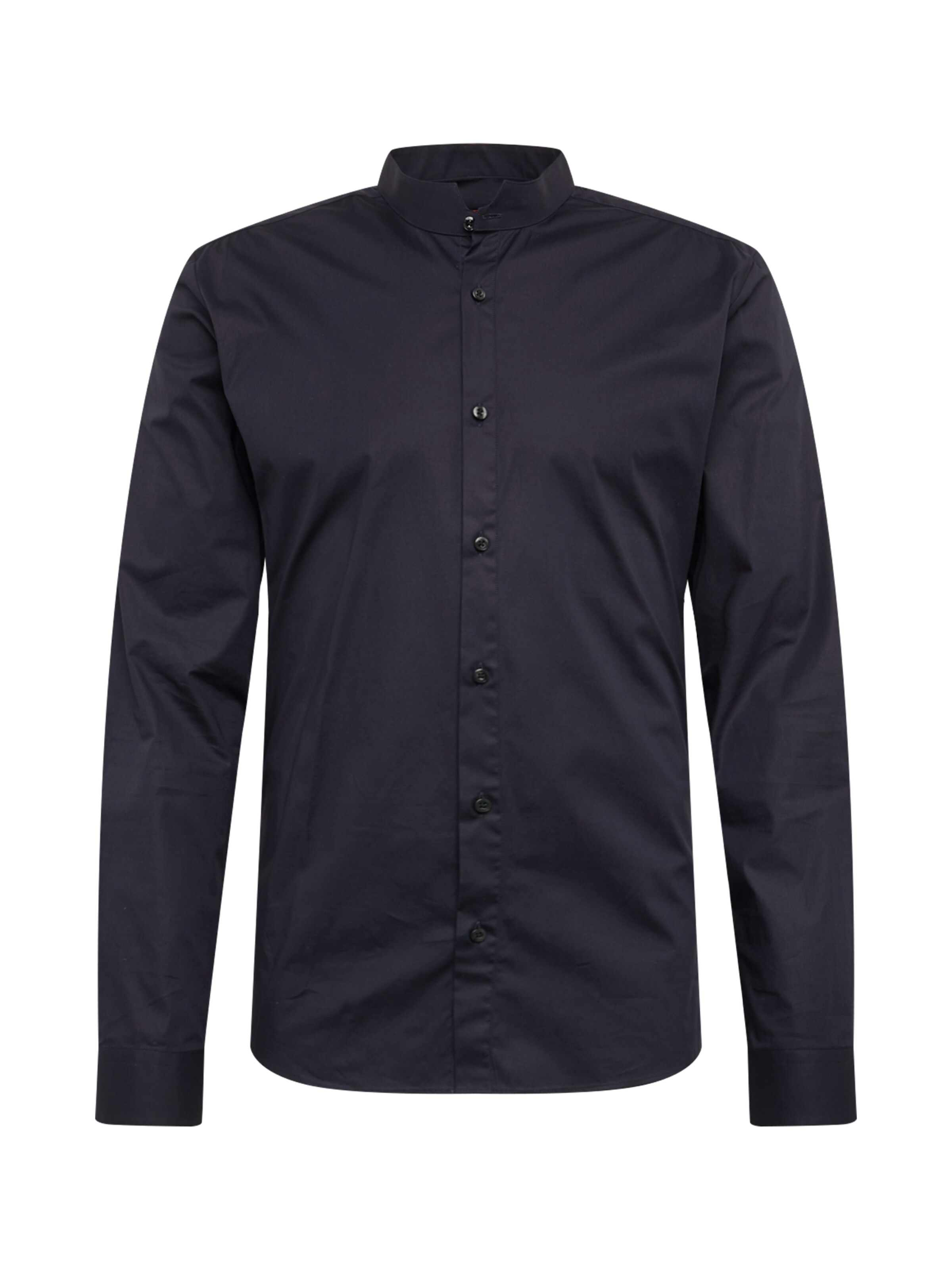 HUGO - Zakelijk overhemd 'Elvori' in de kleur Donkerblauw