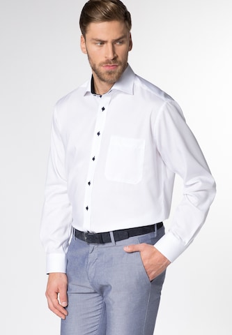 ETERNA Regular fit Button Up Shirt in White: front