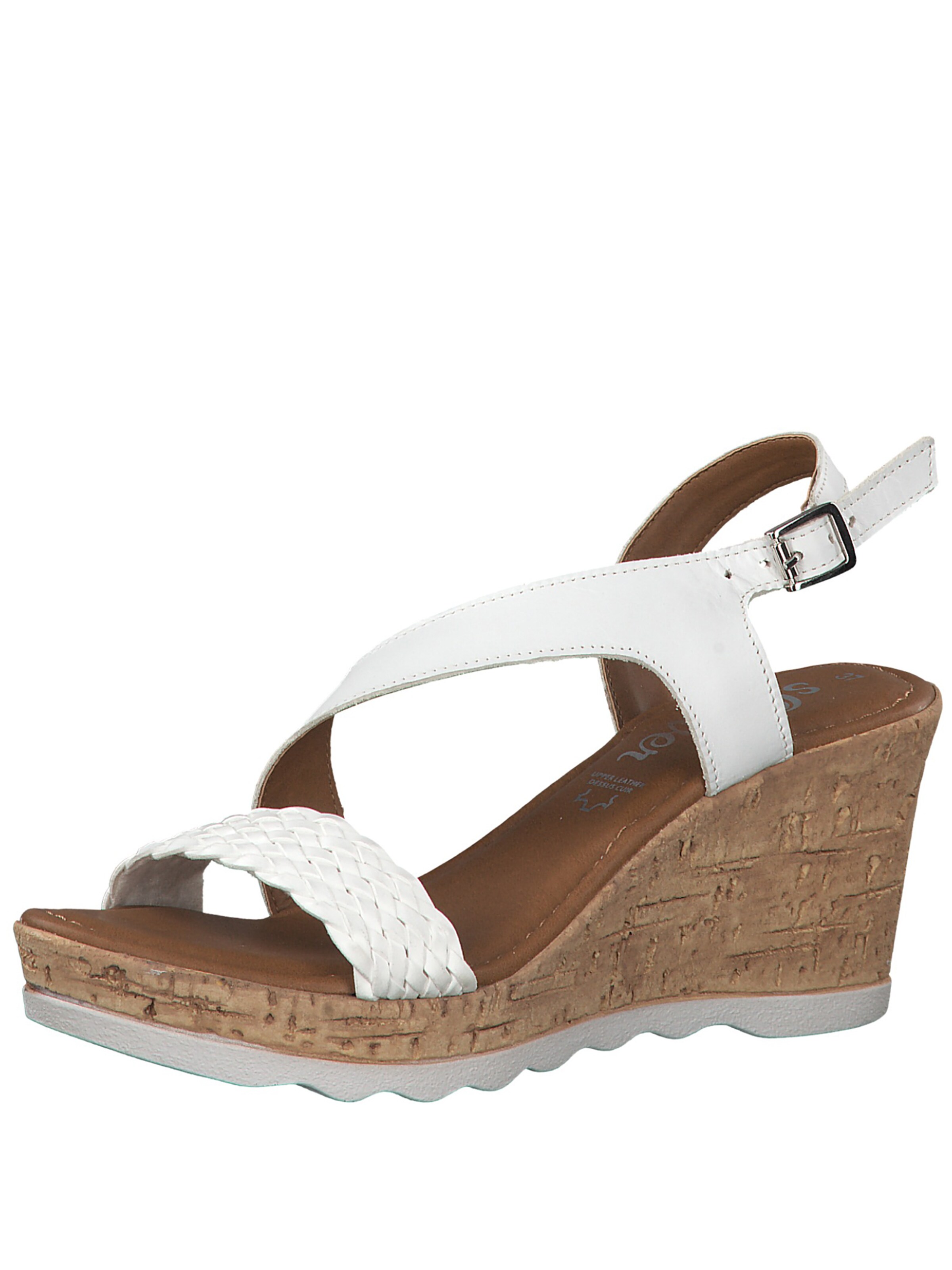 s.Oliver - Sandalen met riem in de kleur Wit