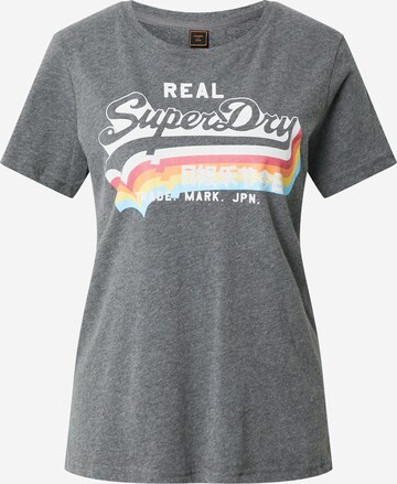 T-shirt Superdry en gris : devant