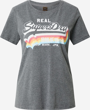 Superdry T-Shirt in Grau: predná strana