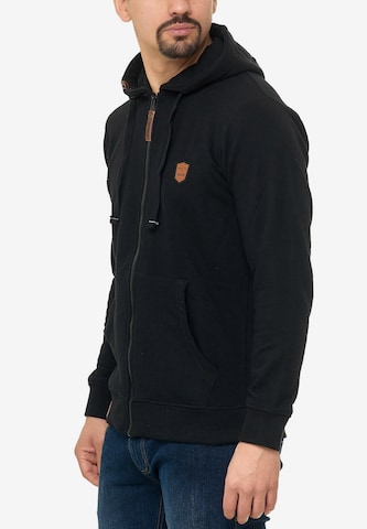 Veste de survêtement 'Braidwood' INDICODE JEANS en noir