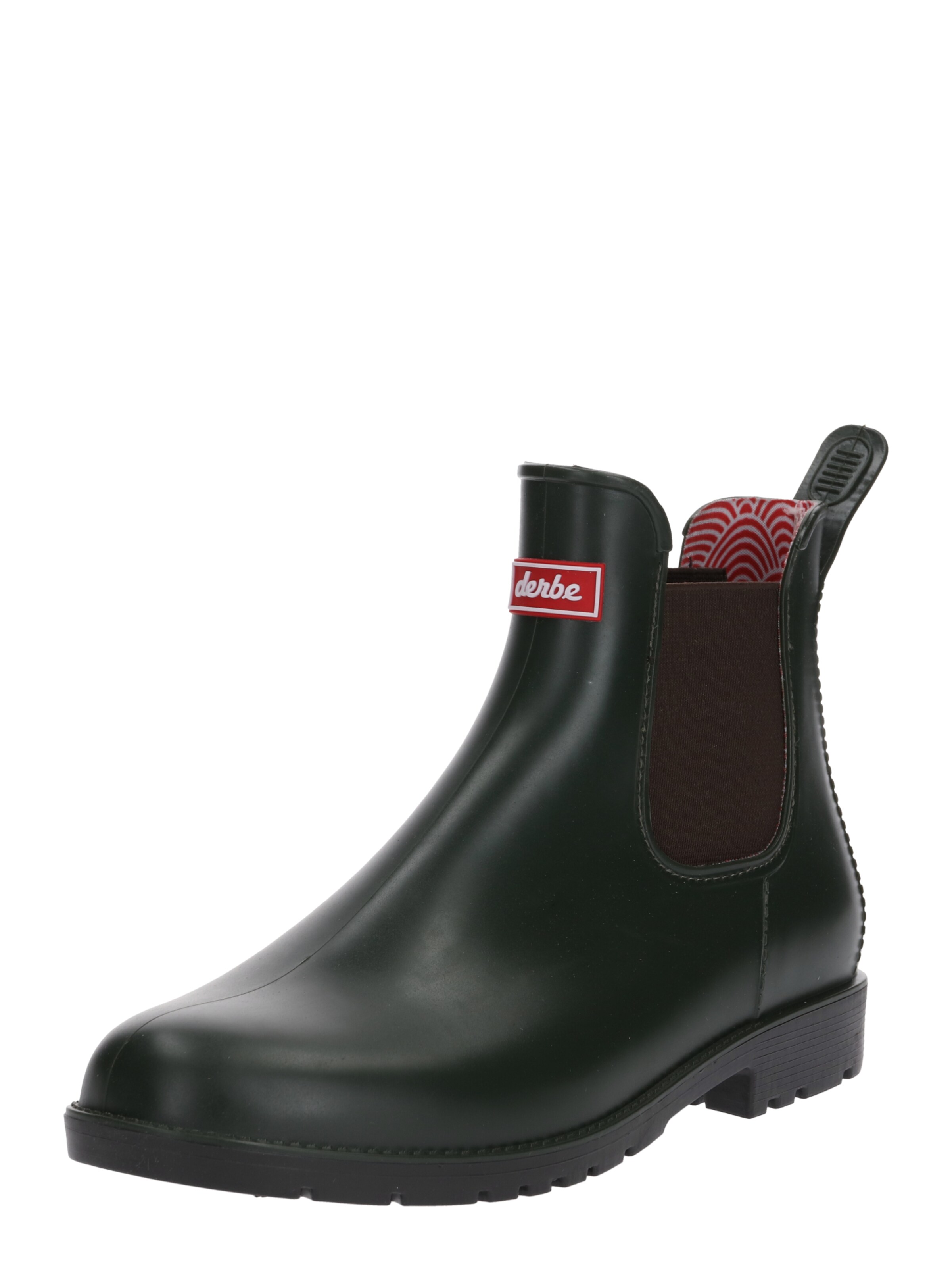 Derbe - Regenlaarzen 'Postje Botten' in de kleur Olijfgroen