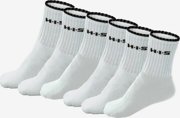 H.I.S Socks in White: front