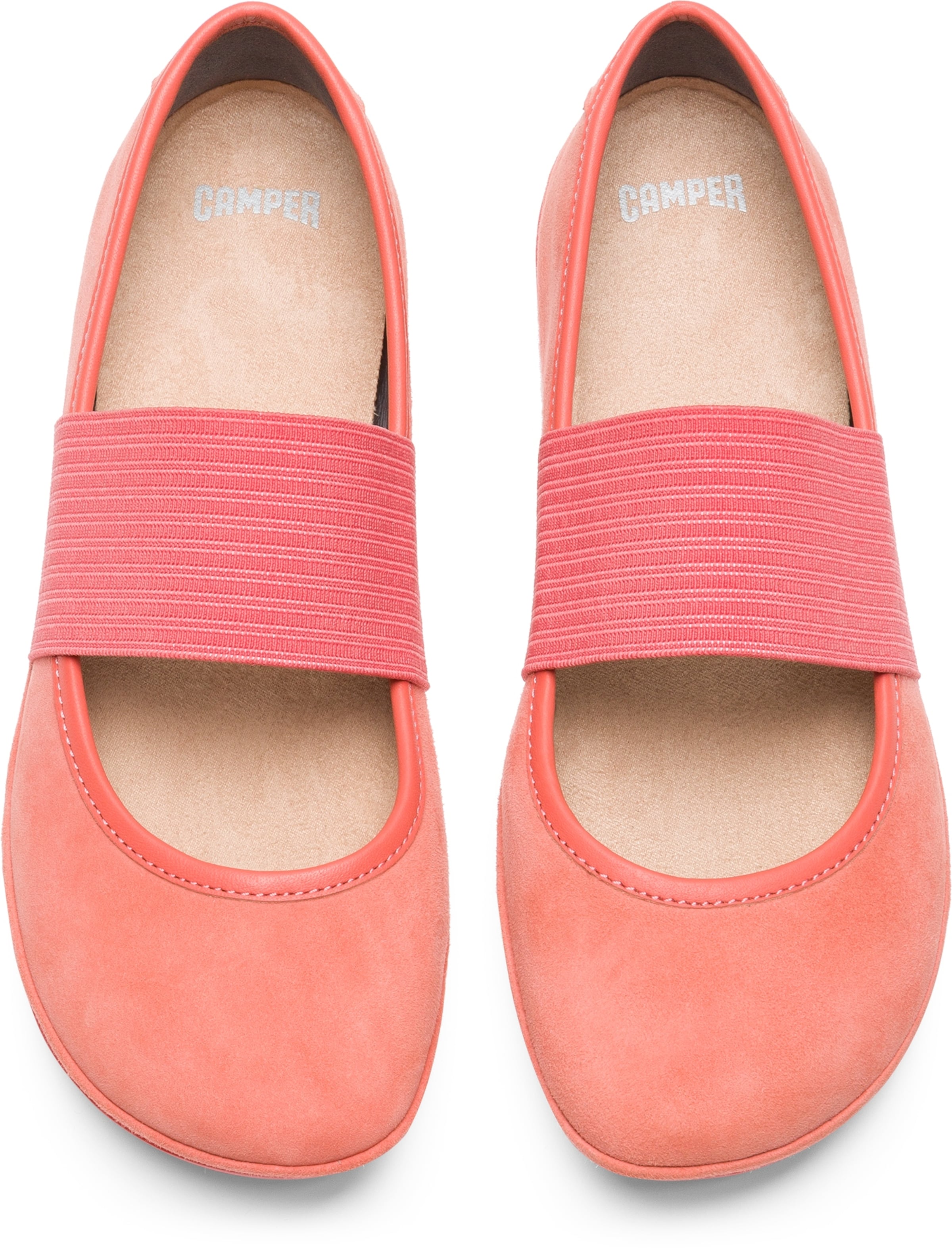 CAMPER Ballet Flats with Strap ' Right ' in Pink