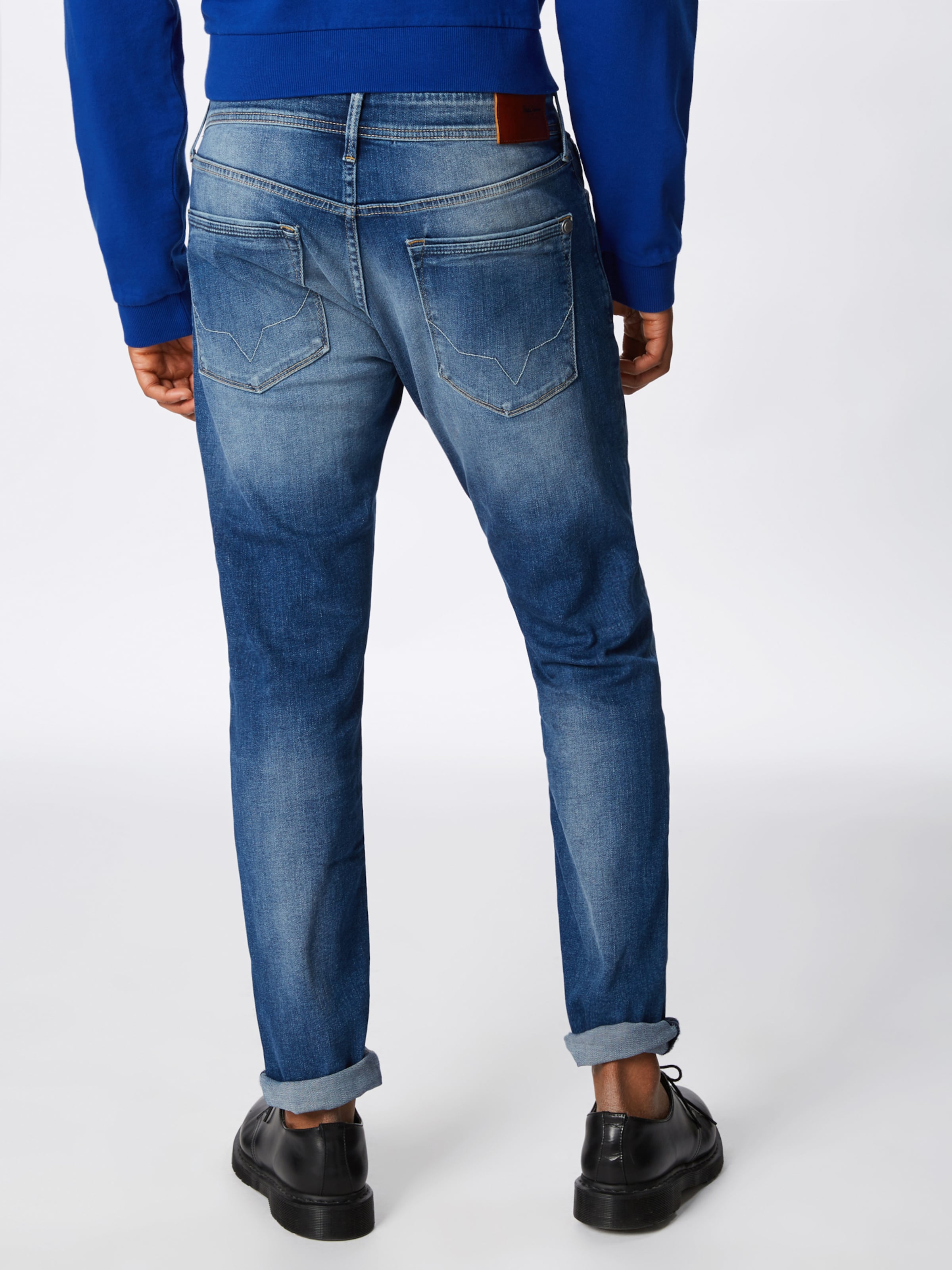 Männer Jeans Pepe Jeans Jeans 'STANLEY' in Blau - YM54519
