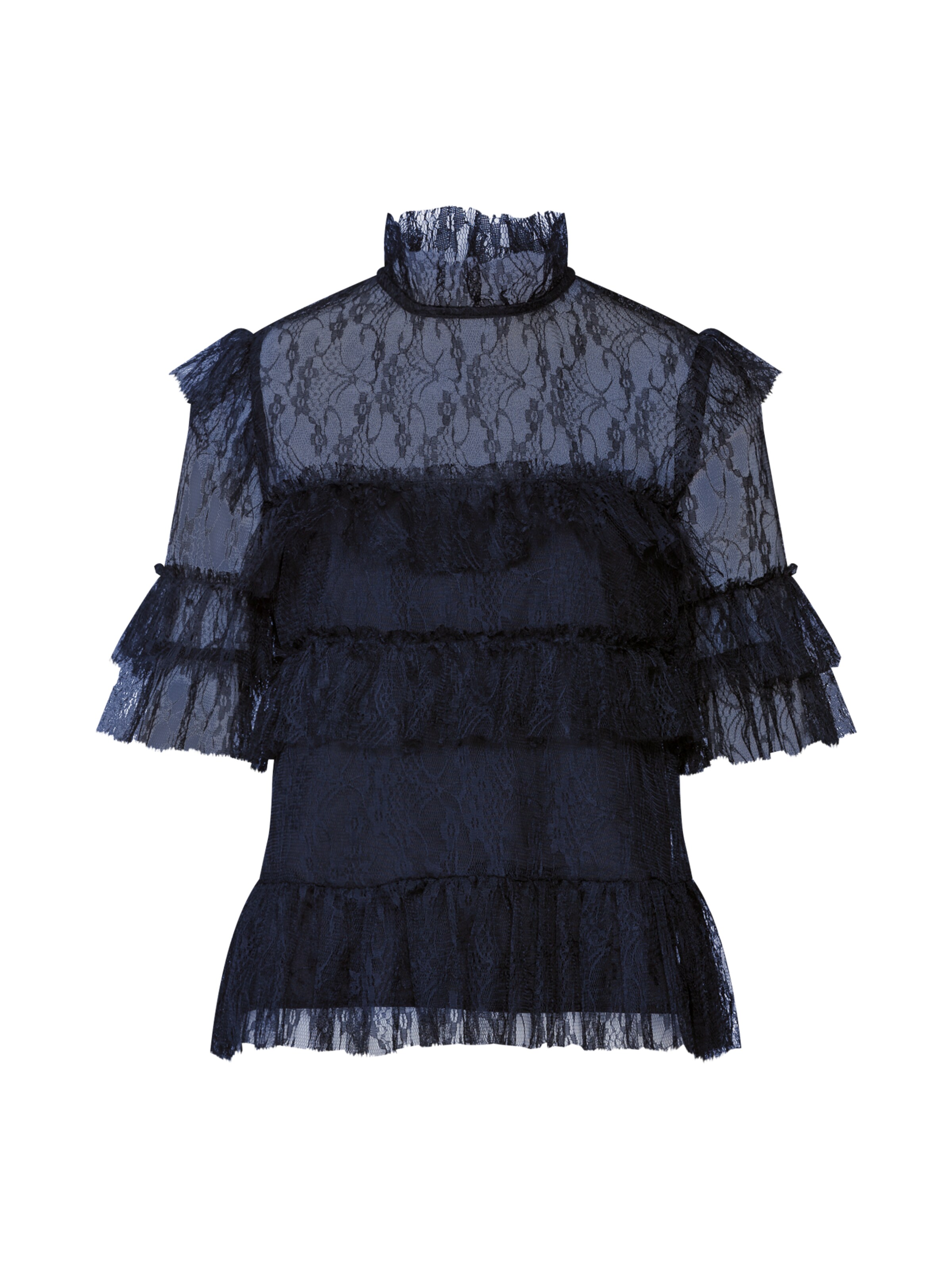 By Malina - Blouse 'Rachel' in de kleur Zwart